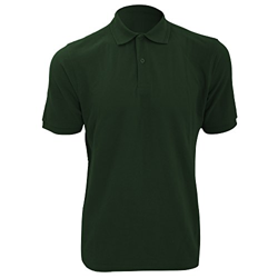 Russell - Polo de Manga Corta Cuello y Mangas Ripple Hombre Caballero (Tallas Grandes hasta 6XL) (5XL) (Verde Botella) precio