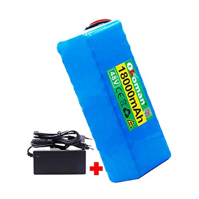 48v E-Bike Li-Ion Batería 13s3p 18ah 500w Batería de Alta Potencia 54.6v 18000mah 21700 Paquete de batería de Litio Ebike Bicicleta eléctrica Biciclet