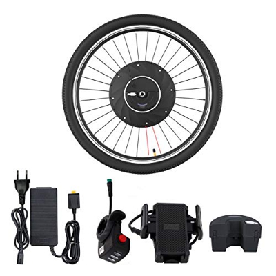 Fafrees Kit de conversión Ebike 36V Bicicleta eléctrica de montaña Kit de conversión de Rueda Delantera de 26 Pulgadas con Motor de buje de 240W Veloc