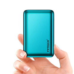 YWTESCH Batería Externa Movil 20000mAh, Power Bank Cargador Portátil, 2 Salida USB-A y 1 Entrada Type-C (2A+2A), Aleación de Aluminio, Mini Powerbank( en oferta