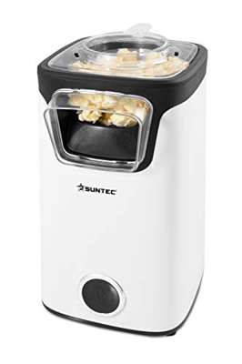 Suntec Wellness POP-8618 Fat Free palomitero de aire caliente, Blanco