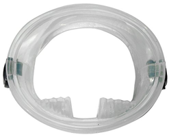 Retro Flash Oval Diving Mask Clear Silicon by Sommap en oferta