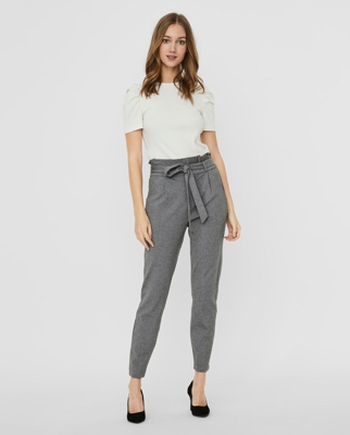 Vero Moda - Pantalón De Mujer Liso De Cintura Alta