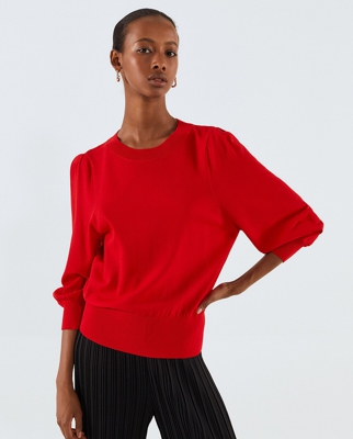 Sfera - Jersey De Mujer Manga Volumen Y Cuello Caja