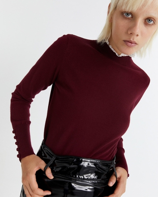 Sfera - Jersey De Mujer Liso Con Plumetti