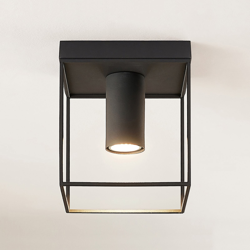 Lindby Disabio plafón de metal, gris oscuro en oferta