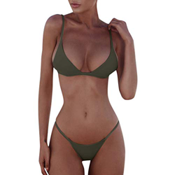 Brillanto Bikinis Mujer 2020 Brasileños Push Up con Relleno Trajes de Baño Mujer Dos Piezas Bañador Mujer Sexy Tanga precio