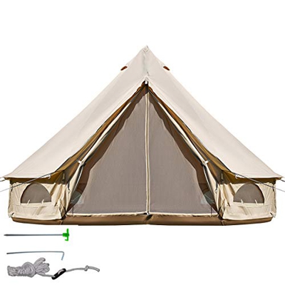 BuoQua Tienda de Campaña 10-12 Personas/ 6M Yurta Mongolia Tiendas Camping Tienda Yurta Mongola Tienda de Campaña Familiar Montaje Rápido Tienda de Ca