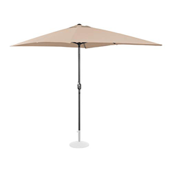 Uniprodo Sombrilla Grande Parasol De Jardín Uni_Umbrella_SQ2030CR (Pantalla Rectangular De 200 x 300 cm con Densidad De 180 g/m2, UPF 50+, Color Crema precio