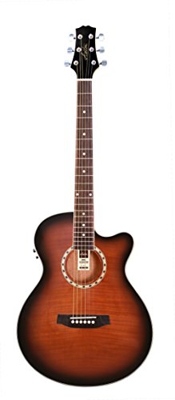 Ashton Sl29ceq - Guitarra acústica Slim Line Electro, color Sunburst