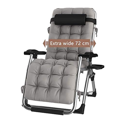 DQCHAIR Sillas Plegables Sillas reclinables de tumbonas para tumbonas para la Playa Patio Jardín Acampar Al Aire Libre Portátil Home Lounge Chair Sopo