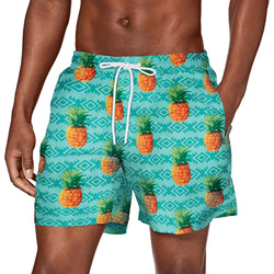 Urban Classics Pattern Swim Shorts Bañador para hombre, Pineapple Aop, M características