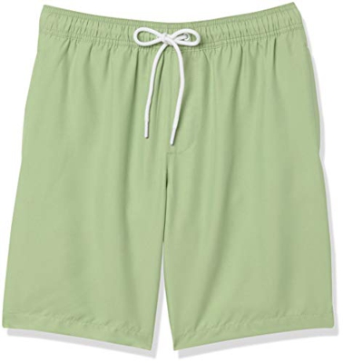 Amazon Essentials Bañador de 9"de secado rápido fashion-swim-trunks, Verde salvia, US M (EU M)