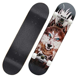 Imagen de Nowsend Monopatín Profesional de Madera, Apto para Adultos, Adolescentes y niños.-Tótem Lobo_80 * 20 al mejor precio Nowsend Monopatín Profesional de Madera, Apto para Adultos, Adolescentes y niños.-Tótem Lobo_80 * 20 precio