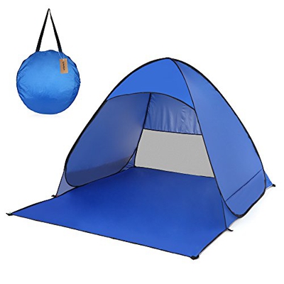 Irfora - Tienda de Playa Pop Up - Tienda de campaña para Playa y Tiempo Libre, protección UV Ligera, para Camping, jardín doméstico, Playa… (Royal Blu