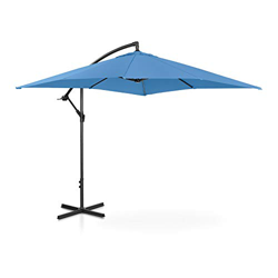 Uniprodo Sombrilla Tipo Semáforo Parasol Colgante Uni_Umbrella_SQ250BL (Pantalla Cuadrada, 250 x 250 cm, Inclinable, Color Azul) características