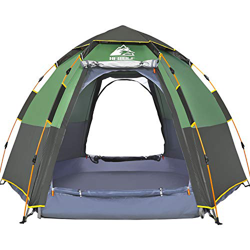 HEWOLF Tienda de campaña desplegable para 3 a 4 Personas con Apertura automática Hexagonal hidráulica Doble Capa precio