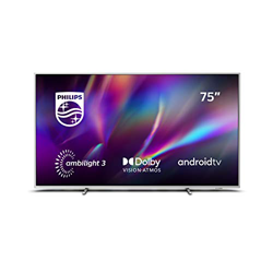 Philips Ambilight 75PUS8505/12 - Televisor Smart TV de 75", Android TV Control por Voz con IA, Alexa Integrado, Procesador P5 Picture Engine, HDR 10+, precio