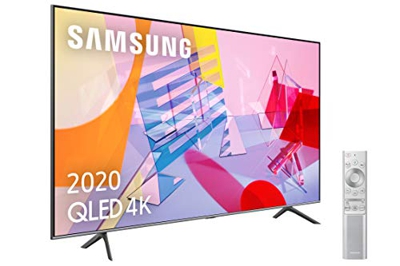 Samsung QLED 4K 2020 50Q64T - Smart TV de 50" con Resolución 4K UHD, con Alexa Integrada, Inteligencia Artificial 4K Wide Viewing Angle, Sonido Inteli