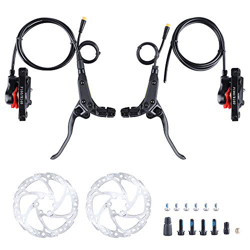 JUNSTAR-EU de Kit de Freno hidráulico Freno de Bicicleta eléctrica con Discos de Freno de Disco de 160 mm para Motor Central Bafang BBS BBSHD características