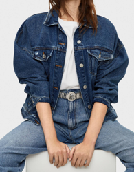 Bershka Cinturón Strass Mujer Plata en oferta