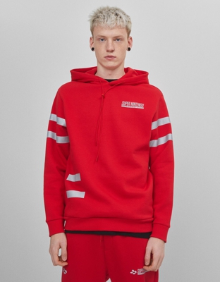 Bershka Sudadera Super Nintendo Hombre Xl Rojo