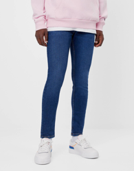 Bershka Jeans Super Skinny Fit Hombre 40 Azul características