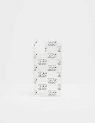 Bershka Carcasa Snoopy Iphone 11 Mujer Blanco