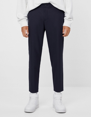 Bershka Pantalón Tailoring Hombre 44 Marino