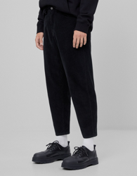 Bershka Pantalón Pana Conan Gray X Bershka Hombre 36 Negro en oferta