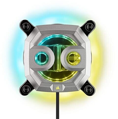 3439804-Corsair Hydro X Series XC7 RGB Silver CPU Water Block - 1200 / AM4 [CX-9