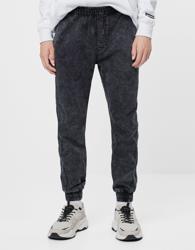 Bershka Pantalón Jogger Slim Hombre Xs Gris características