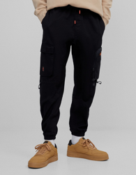 Bershka Pantalón Jogger Cargo Hombre Xl Negro precio