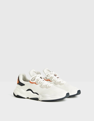 Bershka Deportivas Combinadas Rejilla Hombre Hombre 42 Blanco