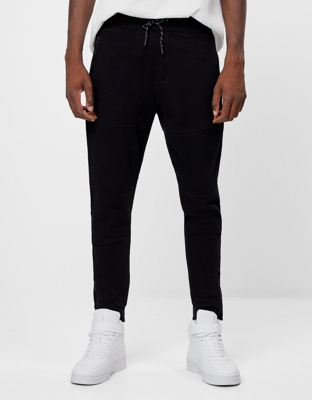 Bershka Pantalón Jogger Otomán Hombre Xl Negro