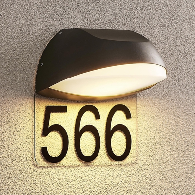 Lucande Fiaco aplique con número de casa