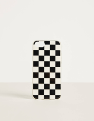 Bershka Carcasa De Cuadros Iphone 6 / 6S / 7 / 8 Mujer Blanco/Negro características