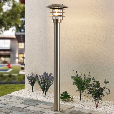 Lindby Dimara bolardo luminoso LED exterior solar