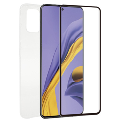 Muvit MCPAK0032 Pack Funda + Protector Cristal Templado Antibacterianos para Samsung Galaxy A51 en oferta