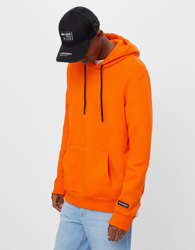 Bershka Sudadera Capucha Hombre Xs Naranja características