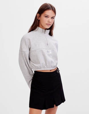 Bershka Skort Hebilla Mujer M Negro