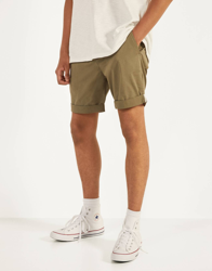 Bershka Bermuda Con Cinturón Hombre 46 Kaki características