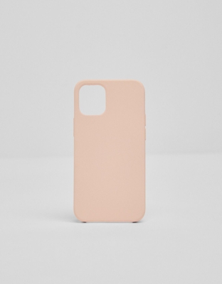 Bershka Carcasa Iphone 12 Pro Monocolor Mujer Rosa