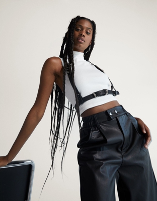 Bershka Arnés Cadena Mujer 75 Negro