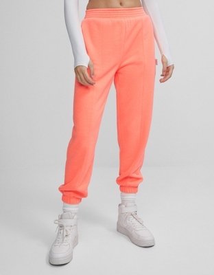 Bershka Pantalón Jogger Mujer L Naranja