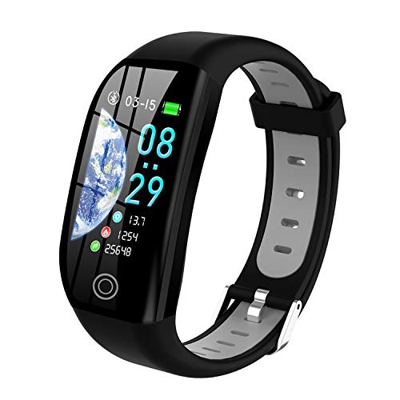 Tipmant Pulsera de Actividad, Reloj Inteligente Smartwatch Impermeable (negro)