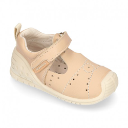 Pepito Niño Gateo Tipo Sandalia Cierre Adherente, Puntera Y Talonera En Piel Lavable. 23 Camel precio