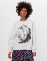 Bershka Sudadera Bella Y Bestia Mujer S Gris en oferta