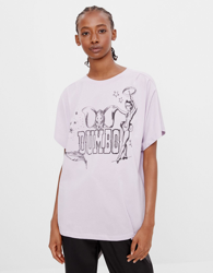 Bershka Camiseta Dumbo Mujer Xs Morado características
