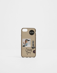 Bershka Carcasa Iphone 6/7/8 Stickers Conan Gray X Bershka Hombre Negro en oferta
